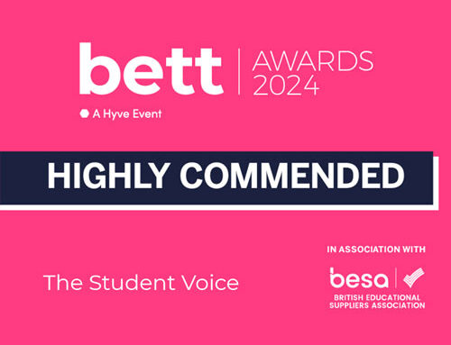 Bett 2024 Awards – The Student Voice wins Highly Commended Award!